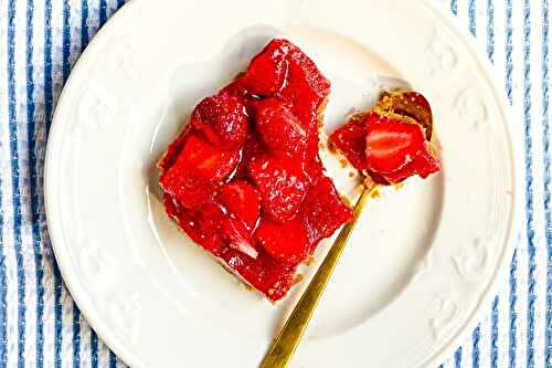 Carrés aux fraises