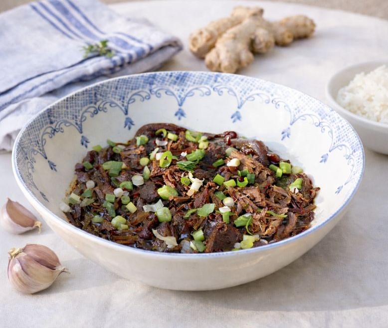 Palette ou pointe de poitrine de bœuf braisée d’inspiration asiatique