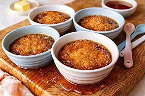 Petits poudings chômeur au sirop d’érable