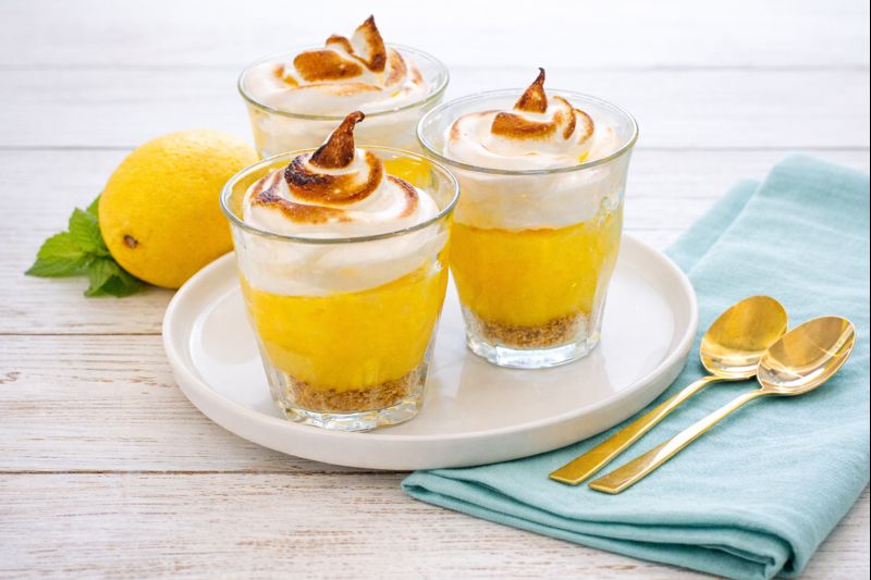 Verrines style tarte au citron