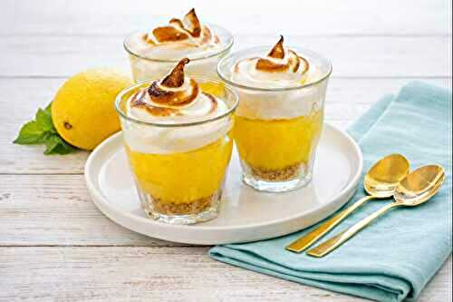 Verrines style tarte au citron