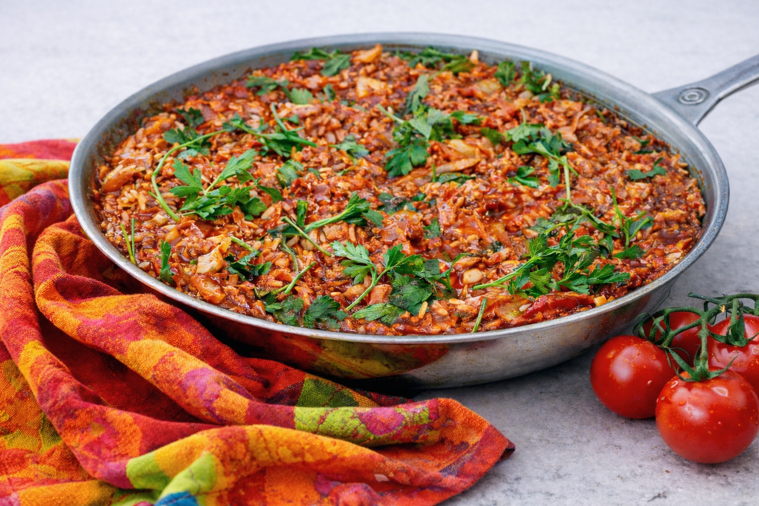 Poêlée de cigares au chou déconstruits