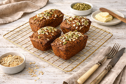 Petits pains (ou muffins) aux pruneaux, pommes et avoine sans gras