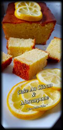 Cake Au Citron & Mascarpone