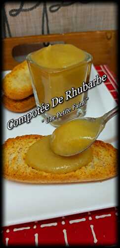 Compotée De Rhubarbe