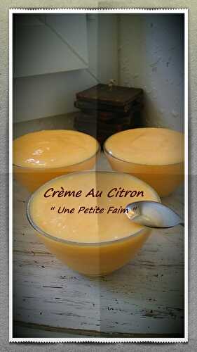 Crème Au Citron