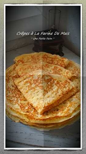 Crêpes à La Farine De Maïs