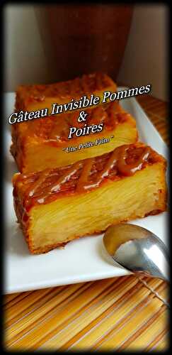 Gâteau Invisible Pommes Poires