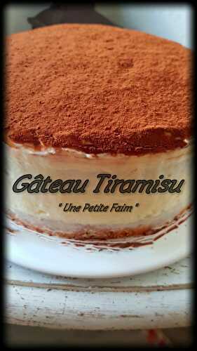 Gâteau Tiramisu