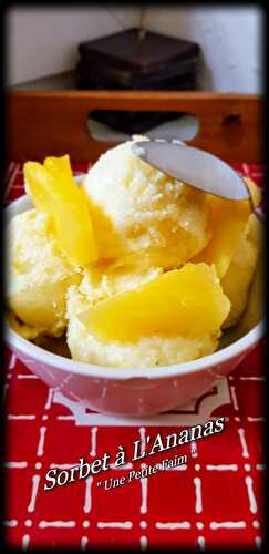 Sorbet à L’Ananas