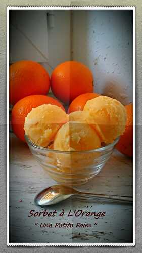 Sorbet à L’Orange