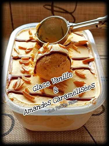 Glace à La Vanille & Amandes Caramélisées