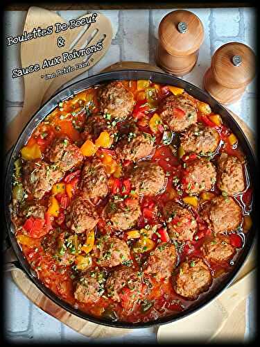 Boulettes De Bœuf & Sauce Aux Poivrons