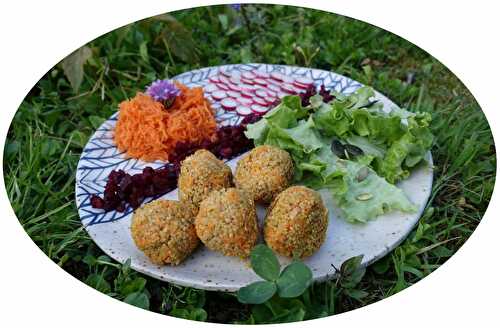 Boulettes de semoule complète & crudités - IG Bas