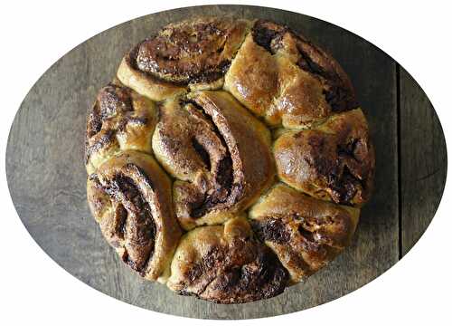 Brioche au son d'avoine, chocolat & coco