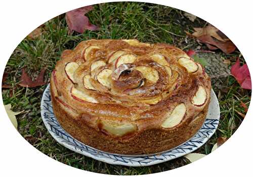 Brioche tourbillon à la farine semi-complète, pommes & cannelle