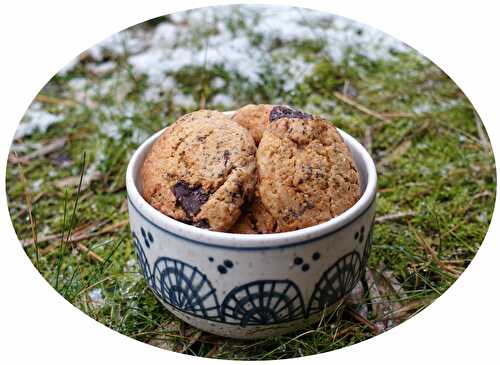 Cookies au citron, pavot & chocolat noir