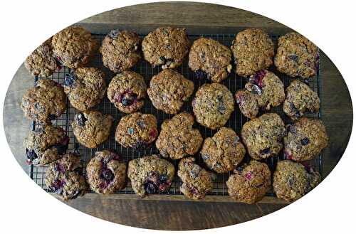 Cookies aux fruits rouges & chocolat noir - IG Bas