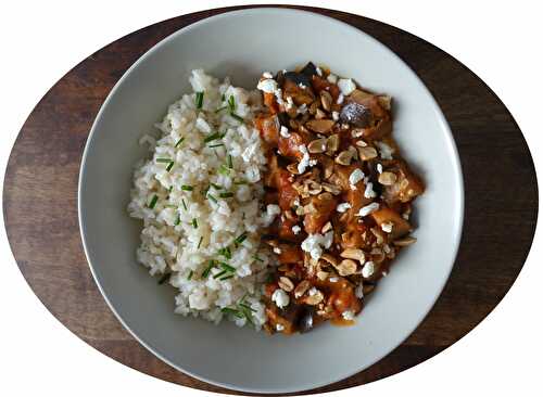 Curry d'aubergines au lait de coco - IG Bas