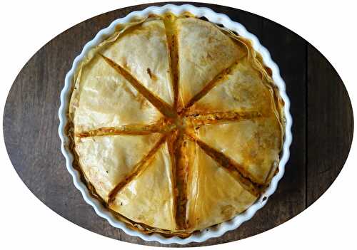 Kolokythopita - tourte courge, tomates & feta