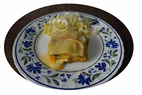 Lasagne potimarron, poireaux & raclette - Une Renarde aux fourneaux