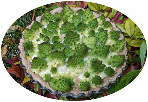 Quiche au chou romanesco & fromage de chèvre - IG Bas