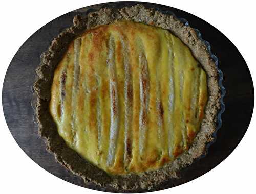 Quiche aux asperges rôties, parmesan & ail - IG Bas