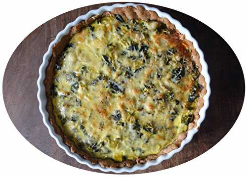 Quiche aux poireaux & comté