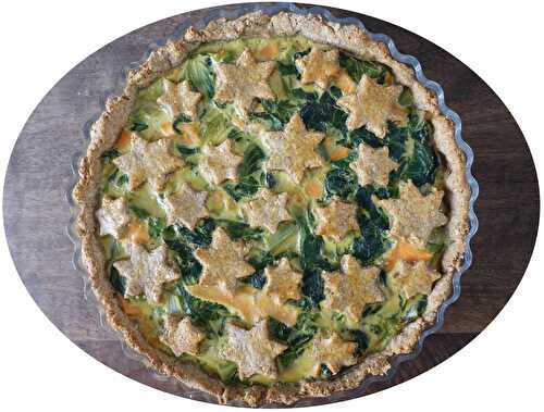 Quiche salade verte & truite fumée - IG Bas