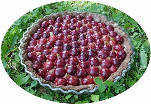 Tarte cerises & chocolat noir