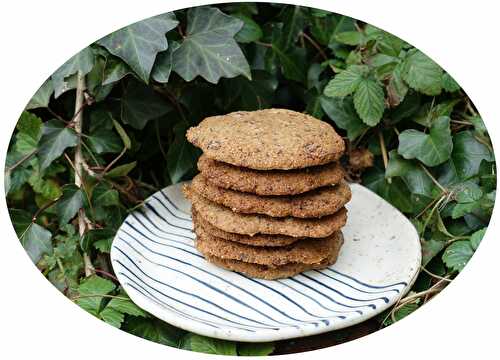 Tuiles - cookies au chocolat noir - IG Bas