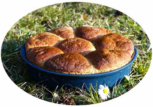 Brioche buchty à la farine semi-complète, faisselle, orange & chocolat noir