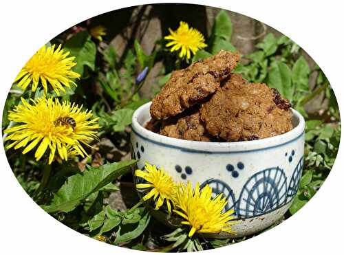 Cookies aux flocons d'avoine, raisins secs & chocolat noir