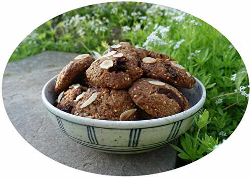 Cookies vegan aux amandes, tomates séchées & sésame - IG Bas