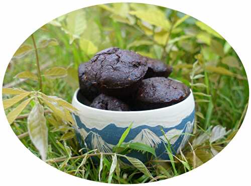 Mini muffins vegan - sans gluten au chocolat & courgette - IG Bas