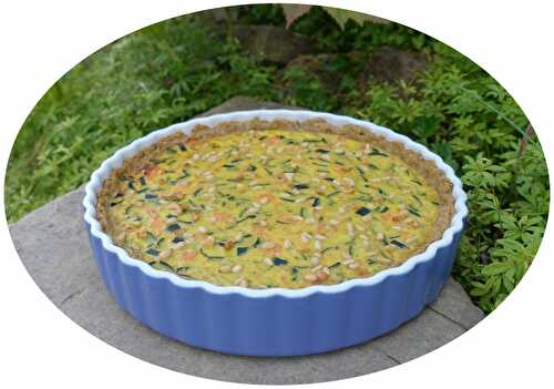 Quiche à la courgette & saumon fumé - IG Bas / sans lactose
