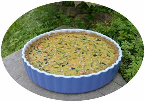 Quiche à la courgette & saumon fumé - IG Bas / sans lactose