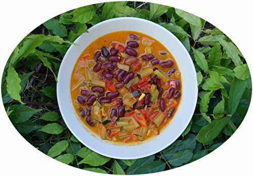 Curry végétalien aux haricots rouges & légumes d'été - IG Bas