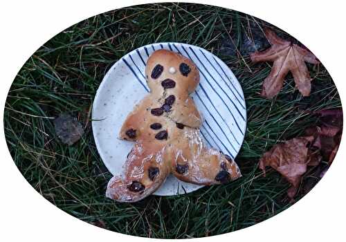 Manneles à la farine semi-complète, clémentines & pépites de chocolat - sans lactose
