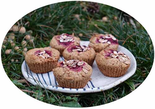 Muffins végétaliens au coeur de framboise - IG Bas