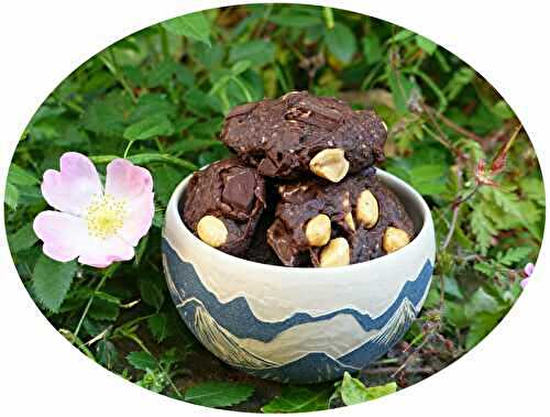 Cookies moelleux aux haricots rouges, chocolat & cacahuètes - IG Bas / sans lactose
