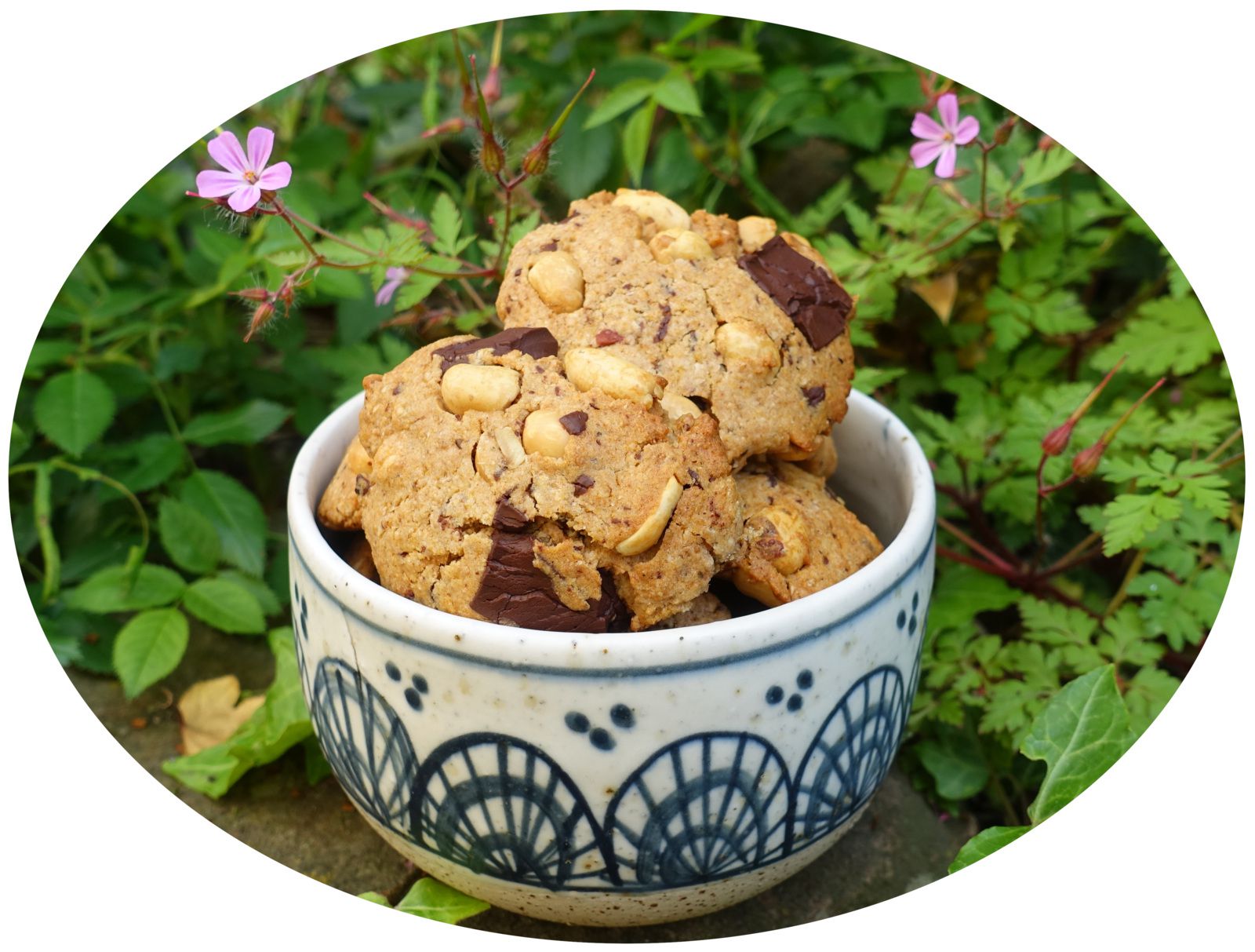 Cookies végétalien cacahuètes & chocolat noir - IG Bas