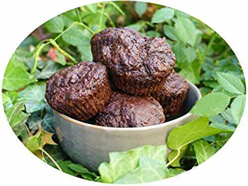 Muffins chocolat & courgettes - IG Bas / sans lactose