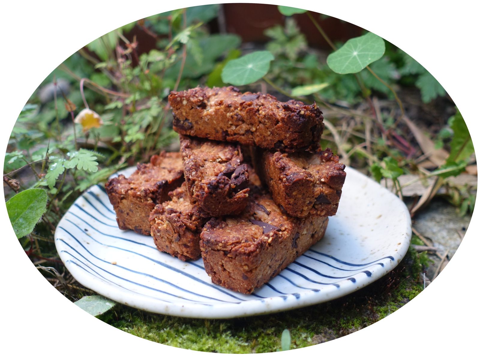 Barres de céréales façon cookies aux noisettes - IG Bas / végétalien