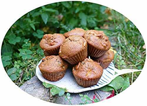 Muffins d'automne aux pommes, chocolat noir & épices - IG Bas