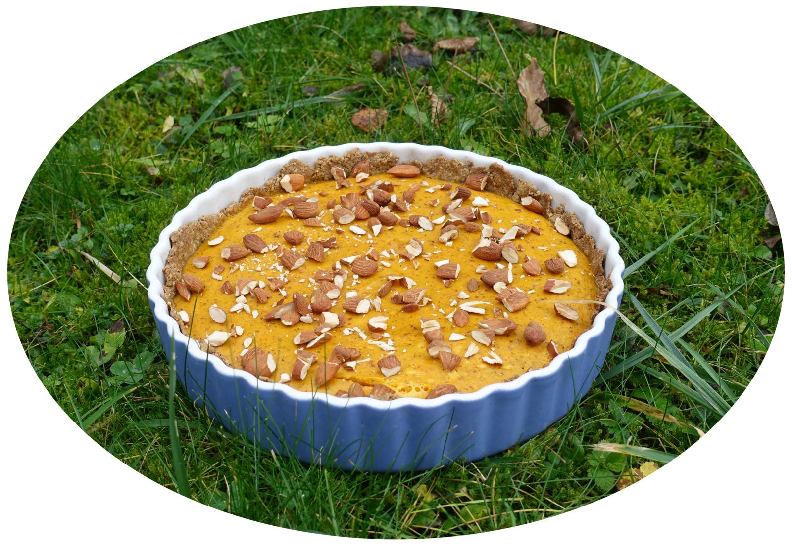 Tarte butternut, amandes & cheddar - IG Bas/ modéré