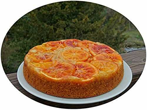Gâteau renversé à l'orange sanguine 