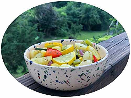 One pan gnocchis aux poivrons & courgettes