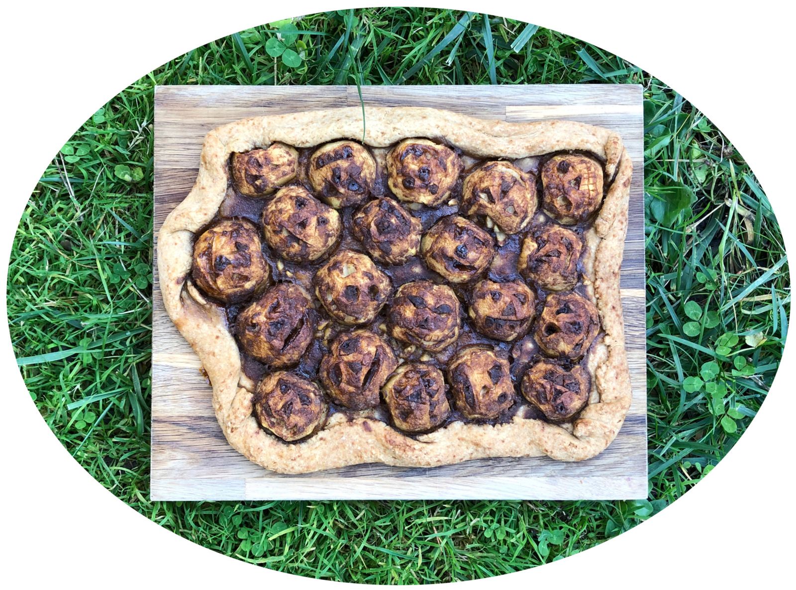 Tarte aux pommes d'halloween - IG Bas