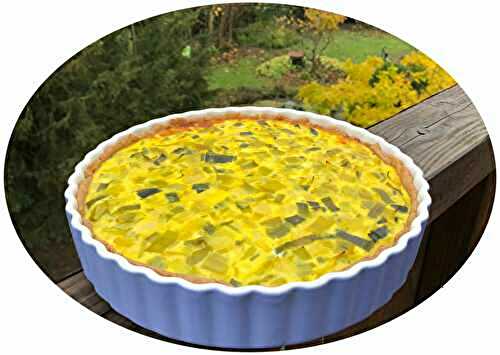 Quiche aux poireaux, fromage ail & fines herbes - IG Bas 